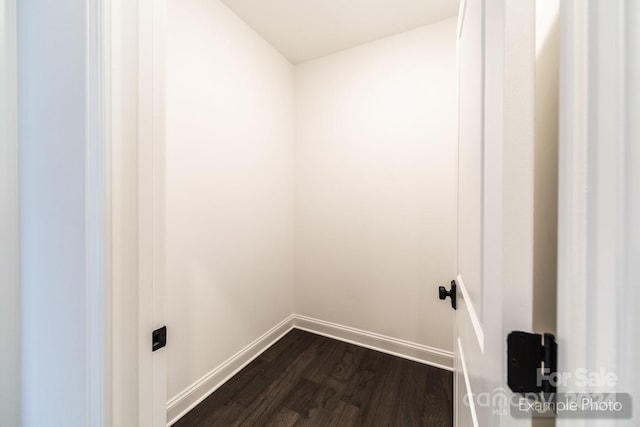 interior space with hardwood / wood-style floors