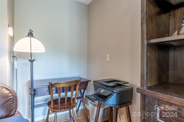 interior space featuring light wood-type flooring