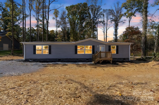 view of manufactured / mobile home