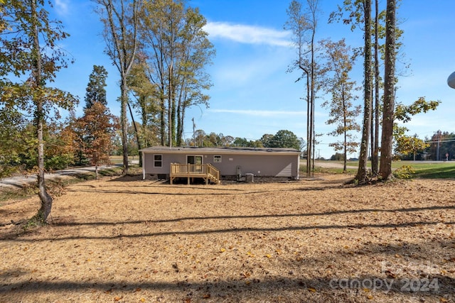 exterior space with a deck