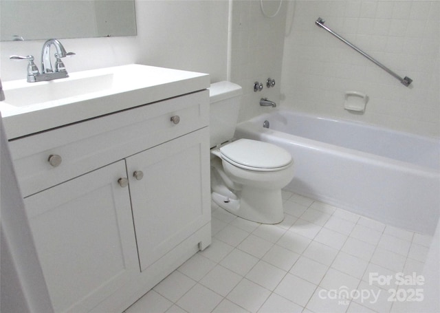 1300 Reece Rd Unit 302, Charlotte, NC 28209 - full bath featuring vanity, tile patterned flooring, and washtub / shower combination