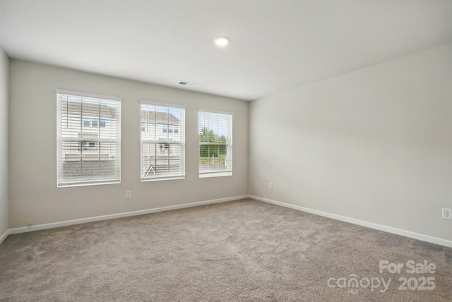 939 Cobbled Way, Fort Mill, SC 29715 - spare room with baseboards, carpet flooring, and recessed lighting
