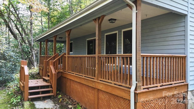 view of wooden terrace