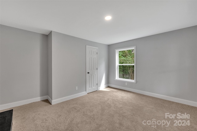 view of carpeted empty room