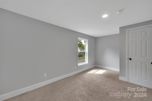 view of carpeted empty room