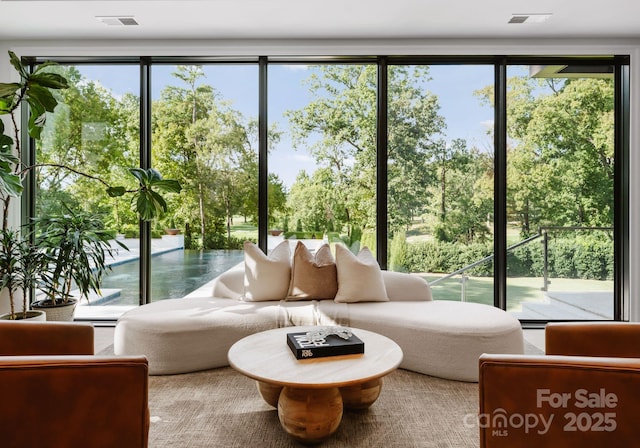 2116 Woodhaven Rd, Charlotte, NC 28211 - interior space featuring a wealth of natural light and visible vents