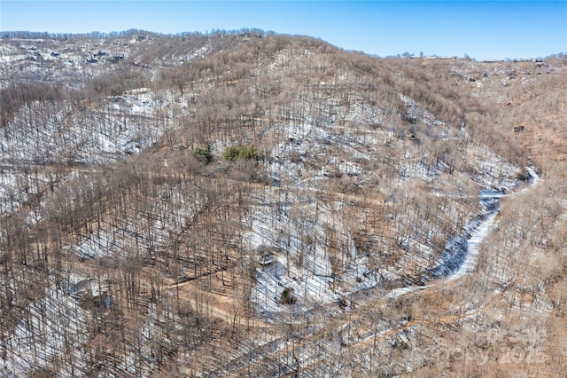 aerial view featuring a mountain view