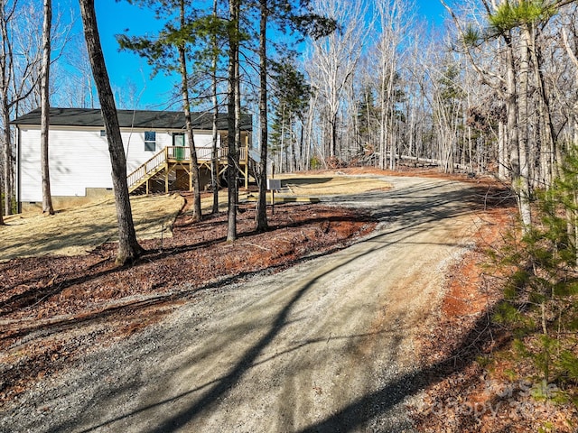 view of road