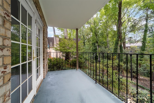 view of balcony