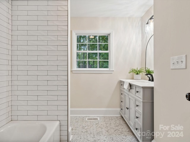 bathroom with vanity