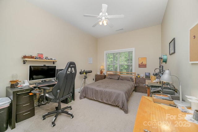 121 Canvasback Rd, Mooresville, NC 28117 - bedroom with a desk, carpet floors, and a ceiling fan