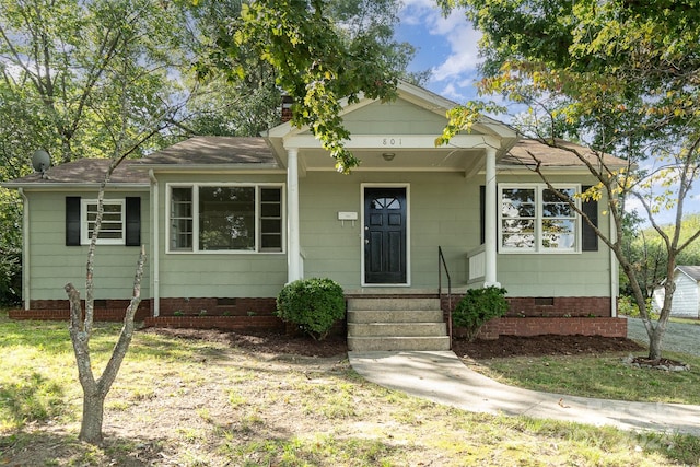 view of bungalow-style home