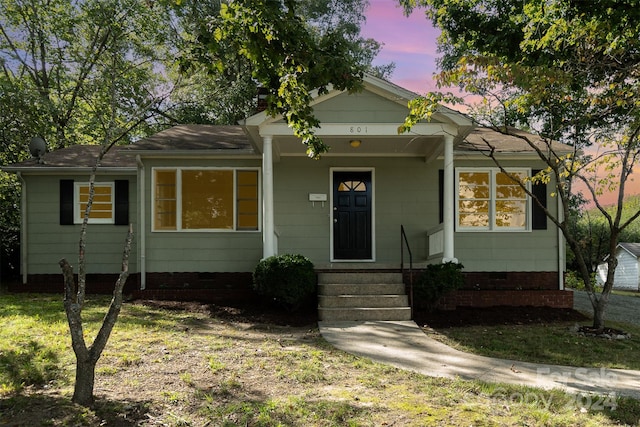 view of bungalow