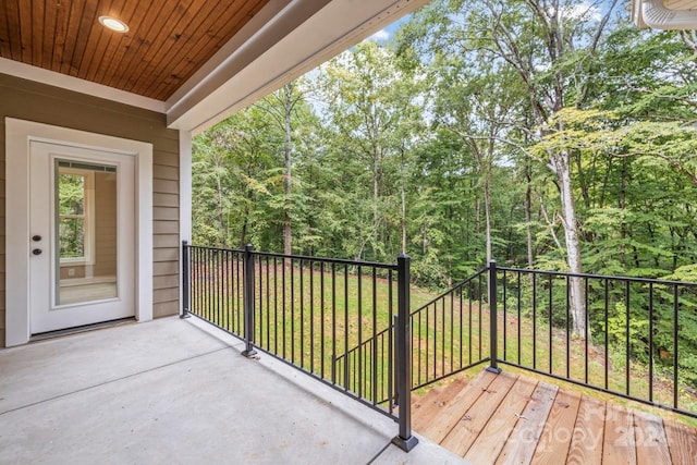 view of balcony