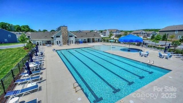 view of pool with a patio