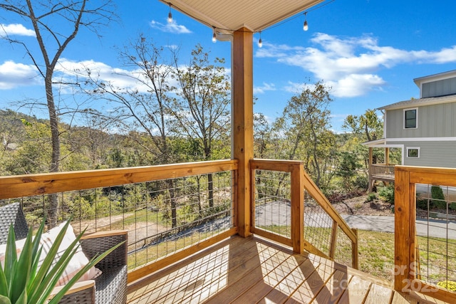 view of wooden terrace