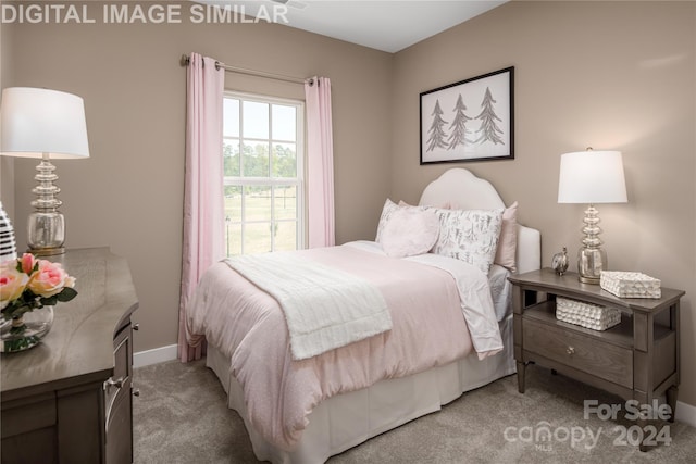 bedroom featuring carpet floors