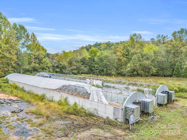 view of pool featuring an outdoor structure