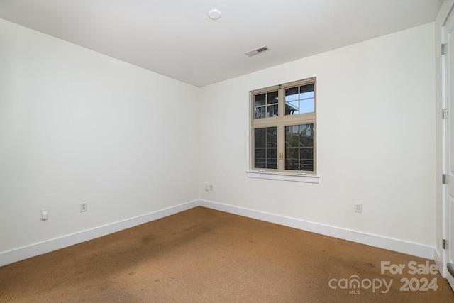 view of carpeted empty room