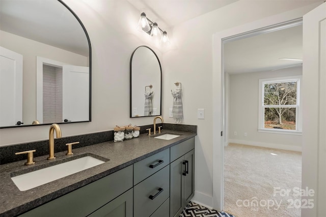 bathroom featuring vanity