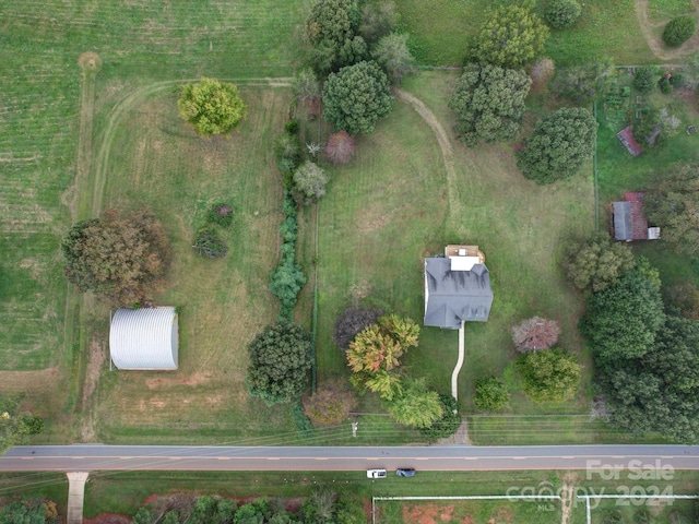 drone / aerial view featuring a rural view