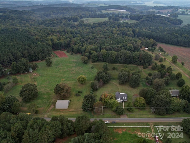 bird's eye view featuring a rural view