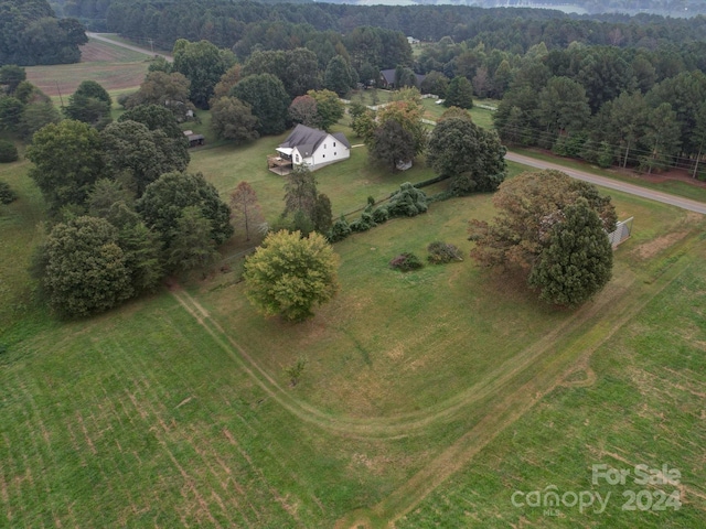 drone / aerial view with a rural view