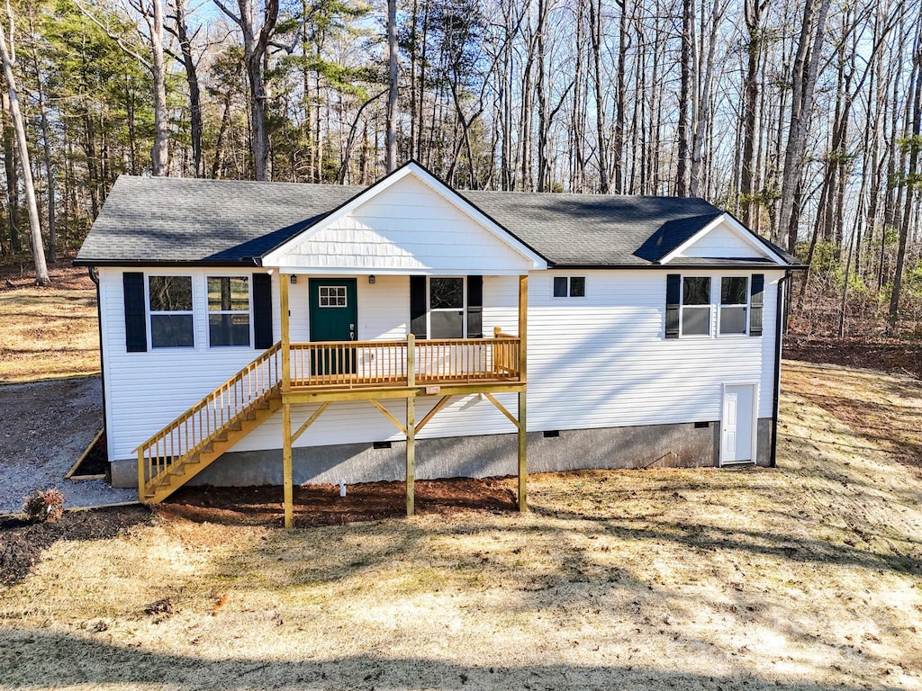 view of front of house featuring covered porch