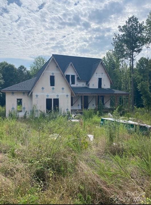 view of rear view of property