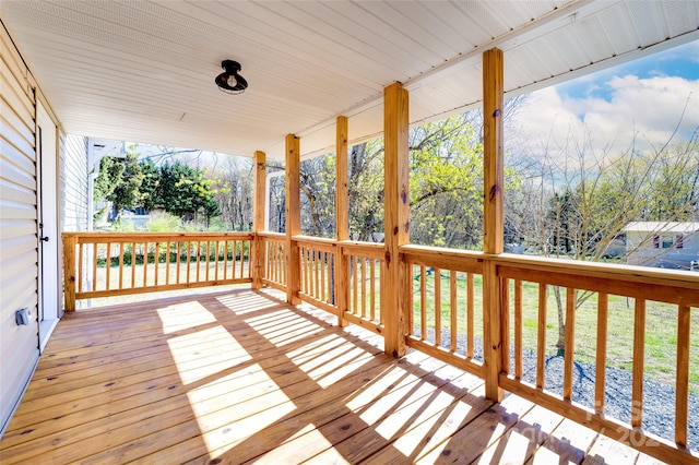 view of wooden terrace