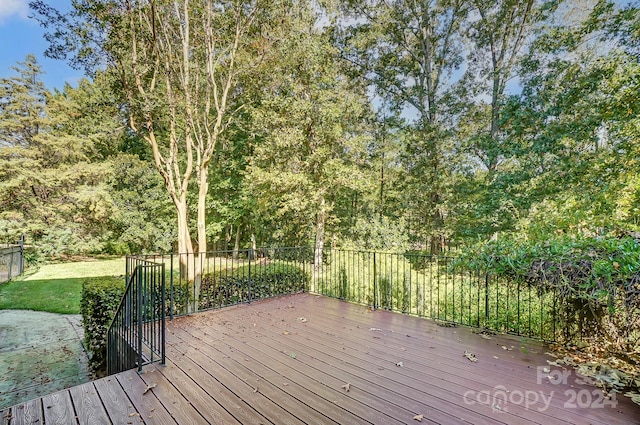 view of wooden terrace