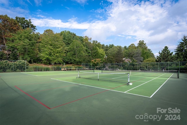 view of tennis court