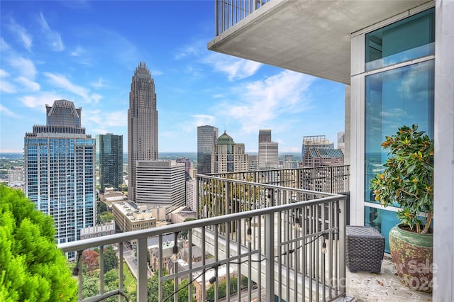 215 N Pine St Unit 3705, Charlotte, NC 28202 - balcony featuring a view of skyline
