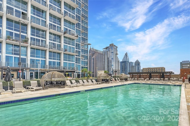 215 N Pine St Unit 3705, Charlotte, NC 28202 - community pool featuring a view of city