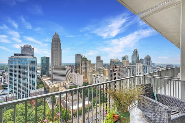 215 N Pine St Unit 3705, Charlotte, NC 28202 - balcony with a view of skyline