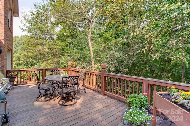 view of wooden terrace