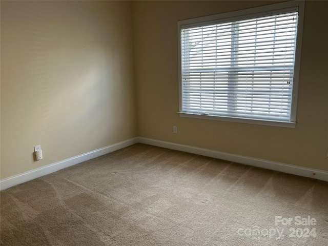 view of carpeted empty room