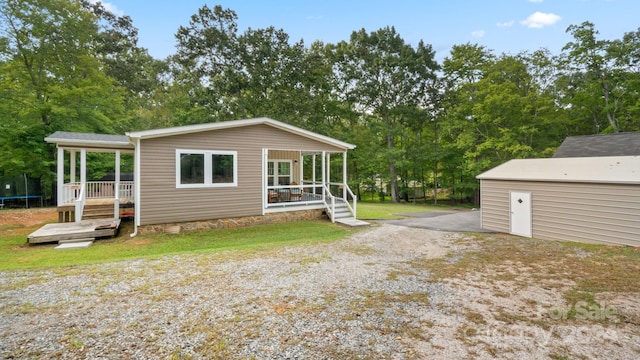 view of front of home featuring a porch