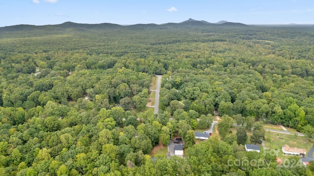 bird's eye view featuring a mountain view