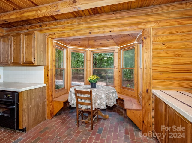 view of dining space