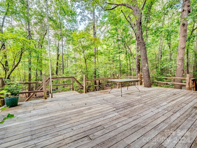 view of wooden terrace