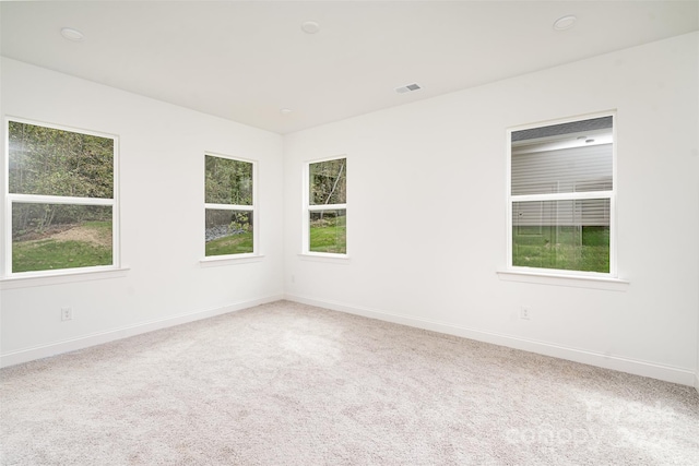 view of carpeted empty room