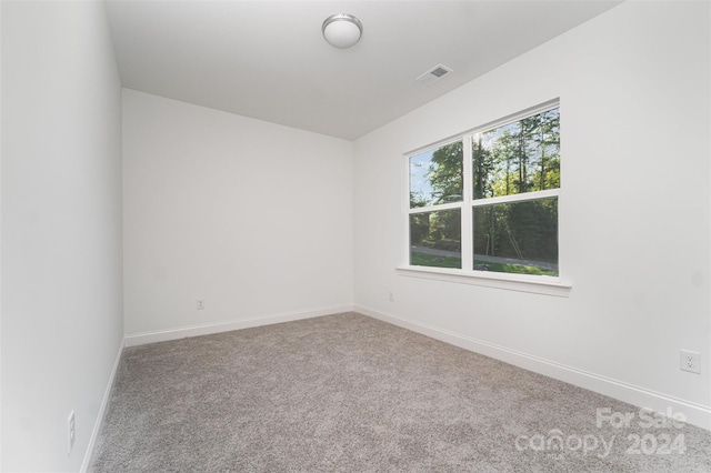 view of carpeted empty room