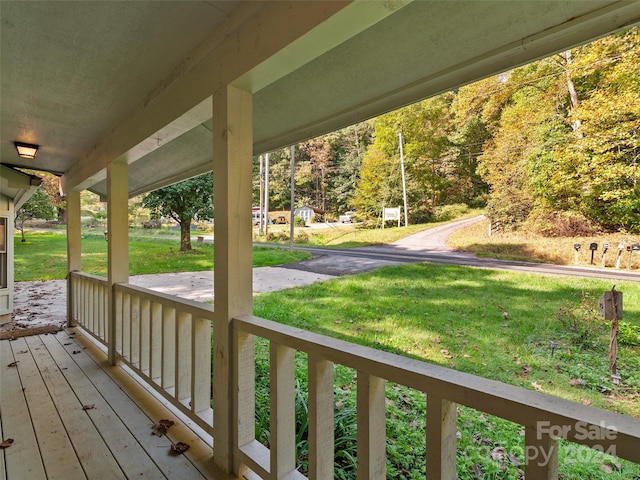 229 Medford Hannah Rd, Waynesville, NC 28785 - porch featuring a yard