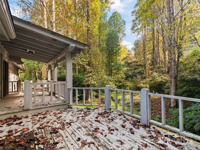 229 Medford Hannah Rd, Waynesville, NC 28785 - view of wooden deck