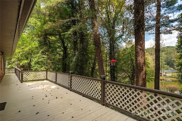 view of wooden terrace