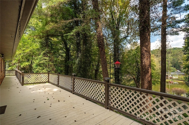 1010 Indian Hill Rd, Hendersonville, NC 28791 - view of wooden terrace