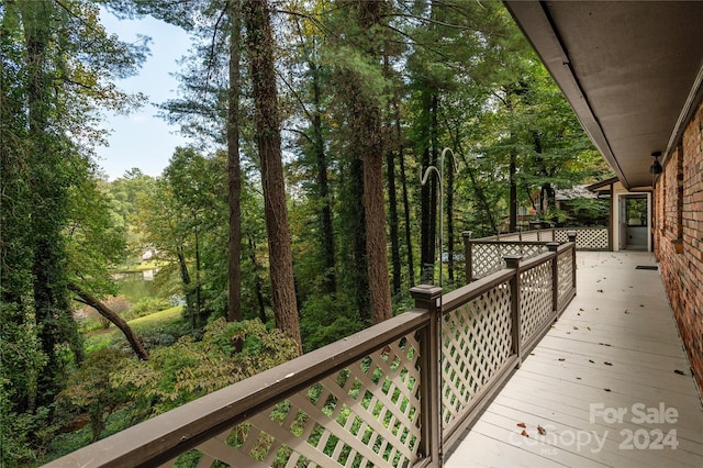 1010 Indian Hill Rd, Hendersonville, NC 28791 - view of wooden deck