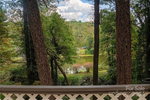 view of water feature