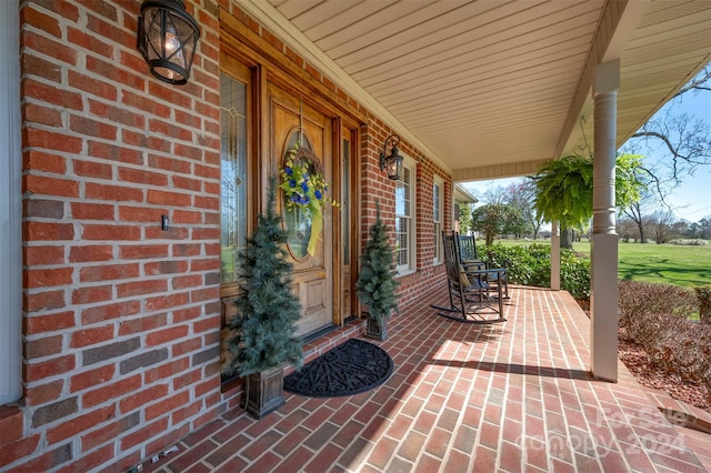 view of patio / terrace featuring a porch